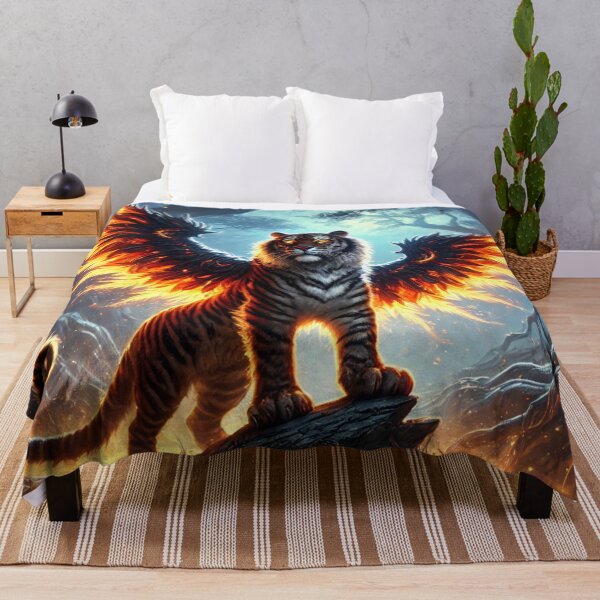 Item preview, Winged Fire TIger designed and sold by Pines & Starlight.