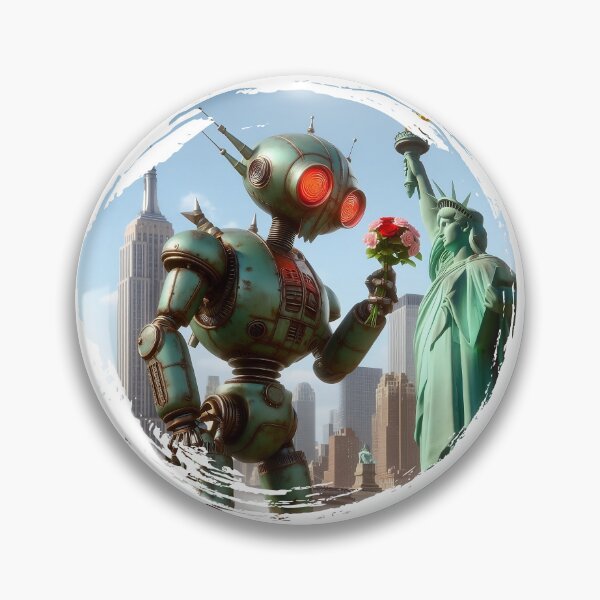 Item preview, Giant Robot loves Liberty designed and sold by Guachafita.