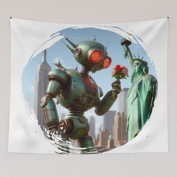 Item preview, Giant Robot loves Liberty designed and sold by Guachafita.