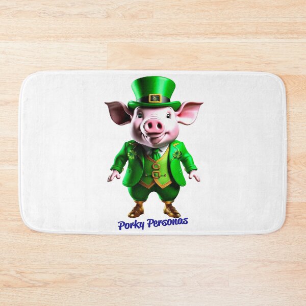 Item preview, Porky Personas Funny Pig Characters St Patrick's Day designed and sold by Drone-tees.
