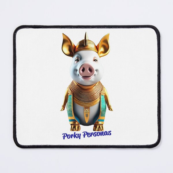 Item preview, Porky Personas Funny Pig Characters Pharoah Egypt designed and sold by Drone-tees.