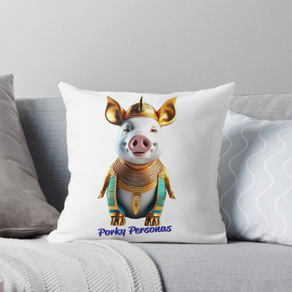 Item preview, Porky Personas Funny Pig Characters Pharoah Egypt designed and sold by Drone-tees.