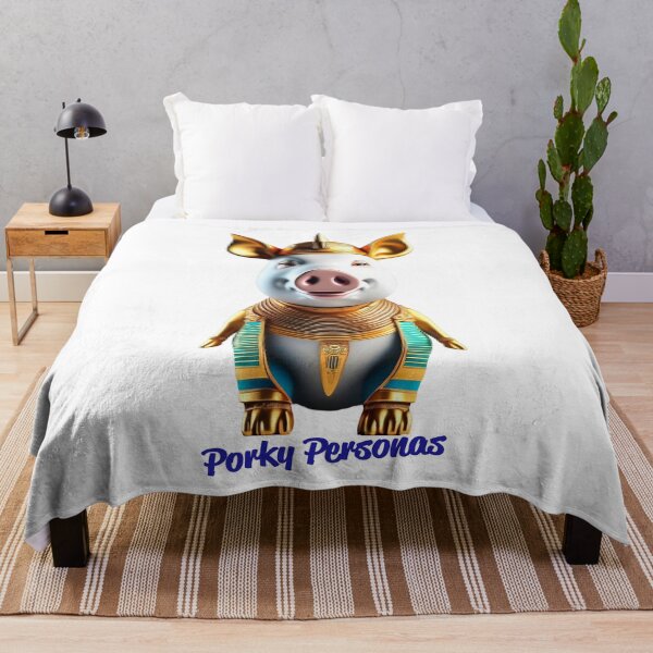 Item preview, Porky Personas Funny Pig Characters Pharoah Egypt designed and sold by Drone-tees.