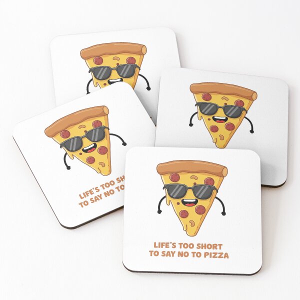 Item preview, Funny cartoon pizza character wearing sunglasses promotes love for pizza in a vibrant and playful design designed and sold by RUMOOROZ.
