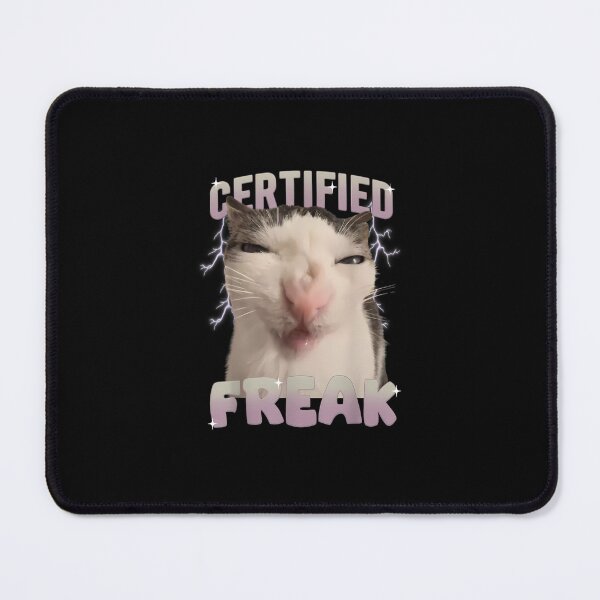 Item preview, Cat Meme Certified Freak Eat Cement Cursed Cat Funny designed and sold by FunnyHumorTees.