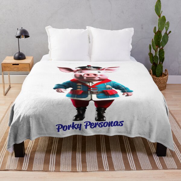 Item preview, Porky Personas Funny Pig Characters Scotsman designed and sold by Drone-tees.