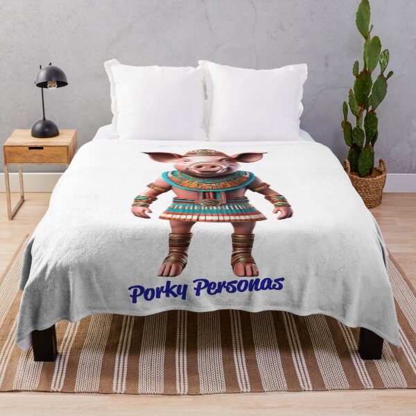 Item preview, Porky Personas Funny Pig Characters Inca designed and sold by Drone-tees.
