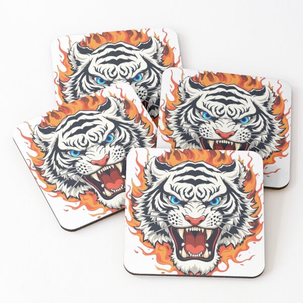 Item preview, White Tiger With Blue Eyes designed and sold by tamoora.