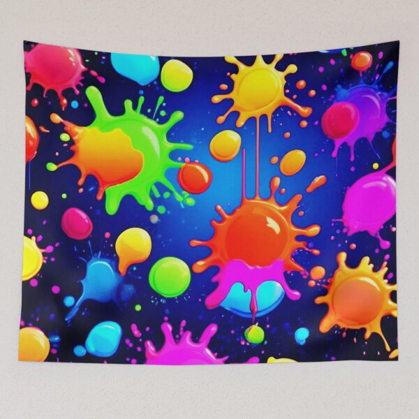 Item preview, Vibrant Abstract Paint Explosion designed and sold by Health And Fitness Posts e-Store.