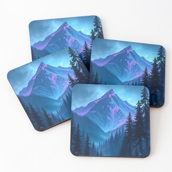 Item preview, Purple Mountain Scene designed and sold by Pines & Starlight.