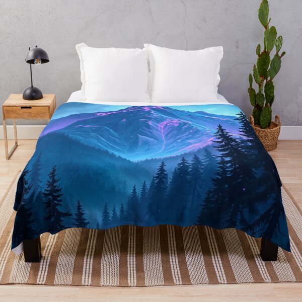 Item preview, Purple Mountain Scene designed and sold by Pines & Starlight.