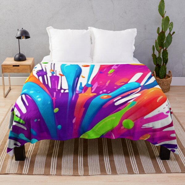 Item preview, Colorful Liquid Paint Splashes designed and sold by Health And Fitness Posts e-Store.