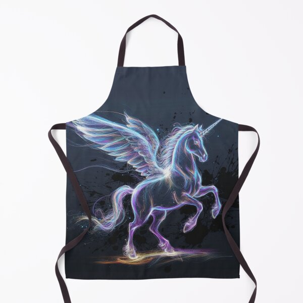 Item preview, Ethereal Unicorn Made of Energy and Colorful Particles designed and sold by AnimalAirtistry.