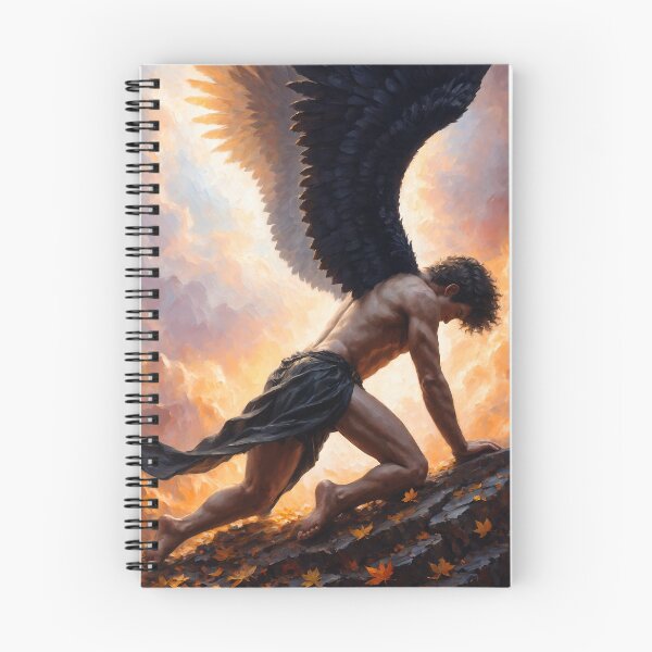 Item preview, "Fallen Resolve" - Fallen Angel Painting designed and sold by bensalvati.