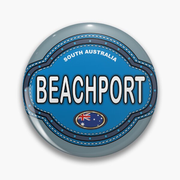 Item preview, Beachport South Australia stitching effect emblem designed and sold by studioss76.