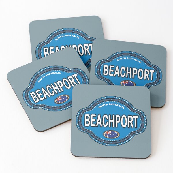 Item preview, Beachport South Australia stitching effect emblem designed and sold by studioss76.