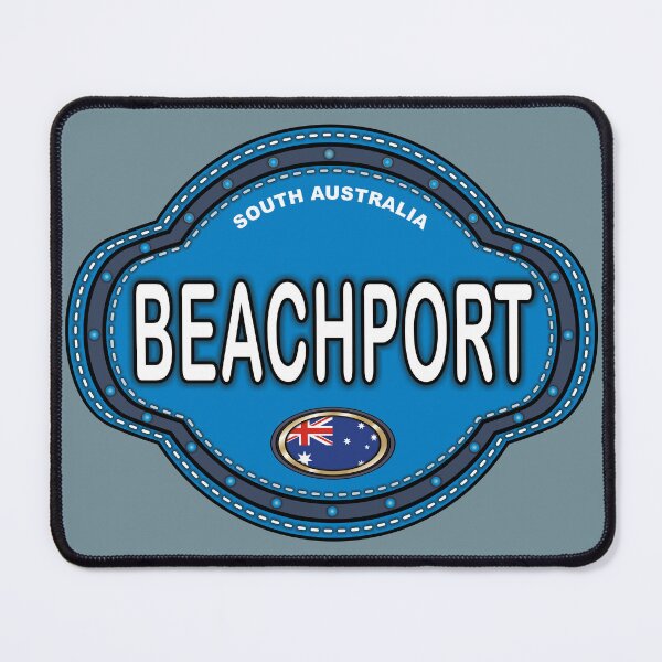 Item preview, Beachport South Australia stitching effect emblem designed and sold by studioss76.