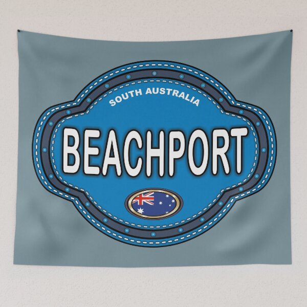 Item preview, Beachport South Australia stitching effect emblem designed and sold by studioss76.