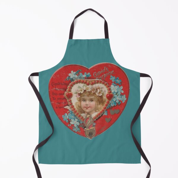 Item preview, Valentine's Cupid Heart on Turquoise  designed and sold by AnimaliaStar.