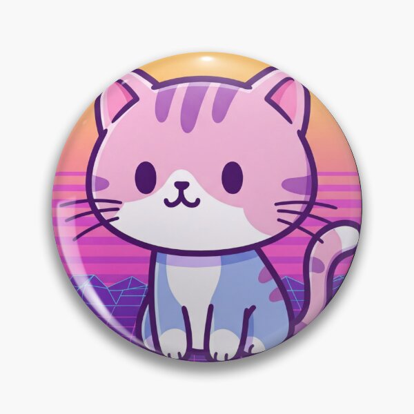 Item preview, Synthwave Cat designed and sold by Tw1nsAIArt.