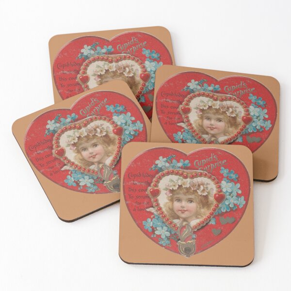 Item preview, Valentine's Cupid Heart on Gold  designed and sold by AnimaliaStar.