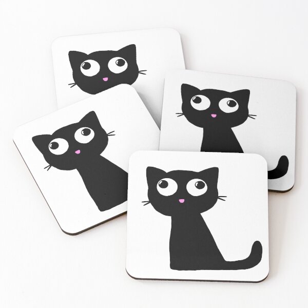 Item preview, Cute Black Mlem Cat designed and sold by squigglypaw.
