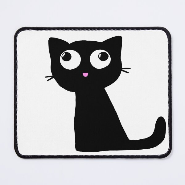Item preview, Cute Black Mlem Cat designed and sold by squigglypaw.