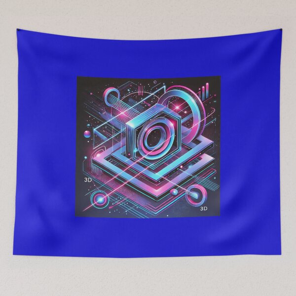 Item preview, Neon Geometric 3D Design designed and sold by Marcinkowski-studio .