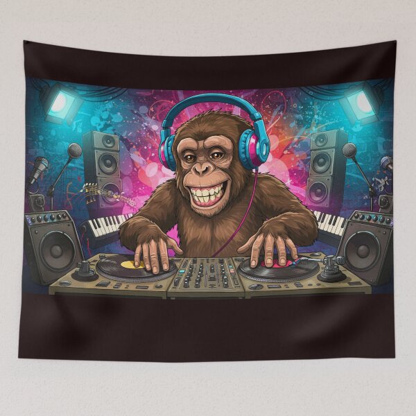 Item preview, Let's Party: Monkey DJ designed and sold by FitEnvy.