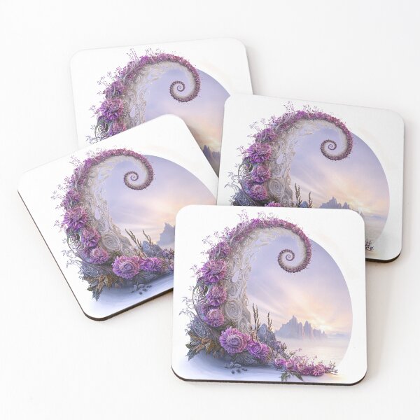 Item preview, "Whimsical Spiral of Blossoms" designed and sold by bloorose.