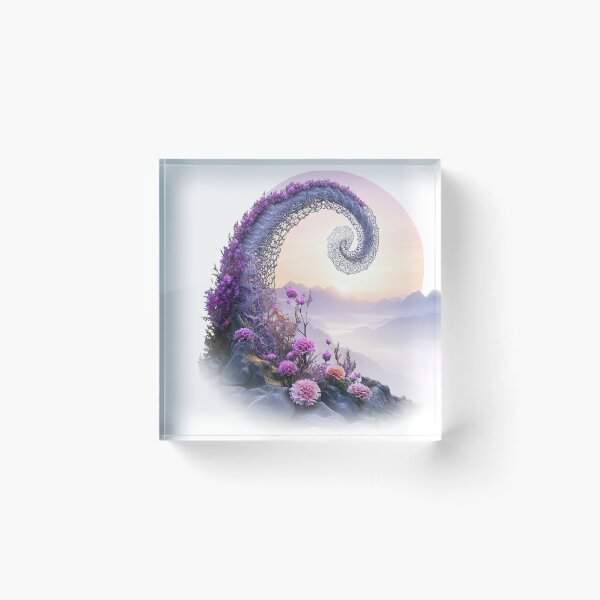 Item preview, "Enchanted Spiral of Blossoms" designed and sold by bloorose.