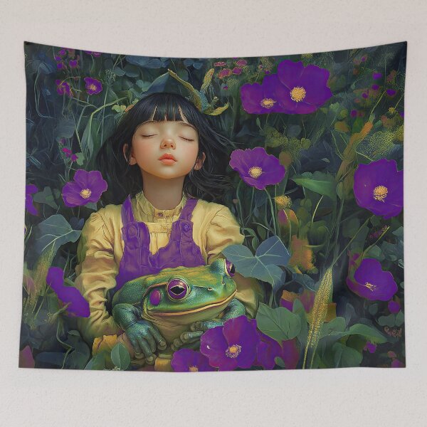 Item preview, Not That Kind of Fairy Tale | Girl with a Frog Prince designed and sold by MaryFiore.
