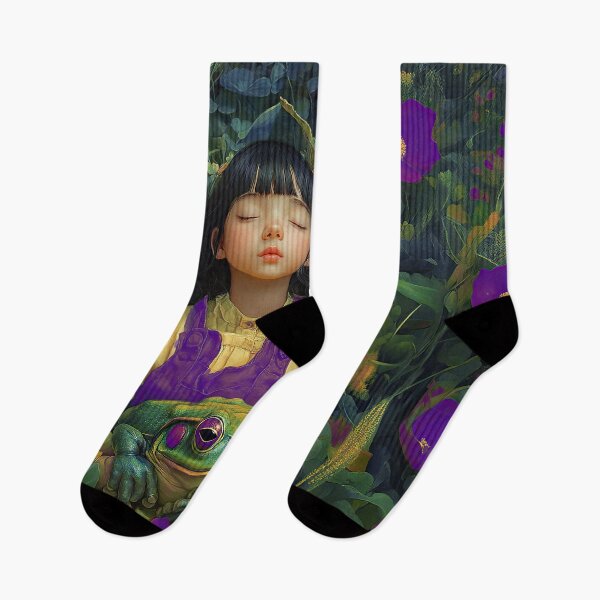 Item preview, Not That Kind of Fairy Tale | Girl with a Frog Prince designed and sold by MaryFiore.