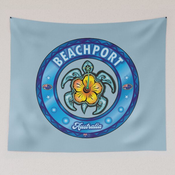Item preview, Beachport Australia sea turtle hibiscus designed and sold by studioss76.
