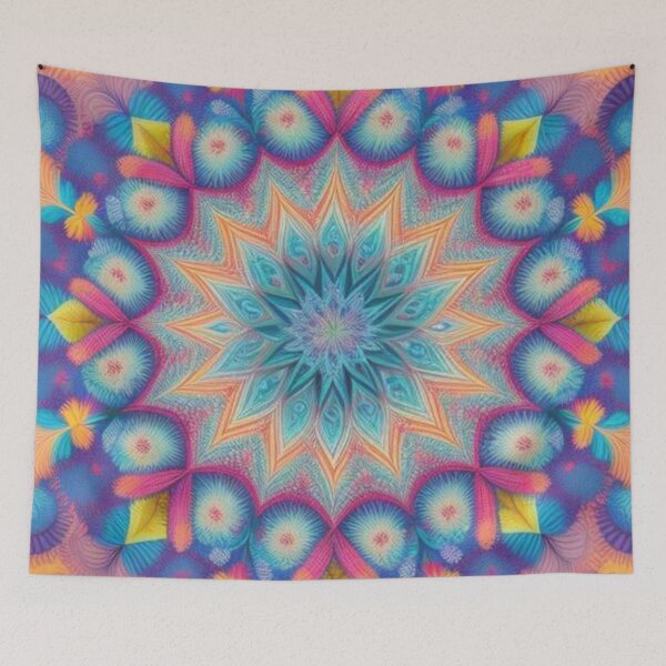Item preview, pattern colorful mandala designed and sold by Only Good Vibes.