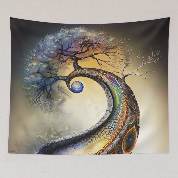 Item preview, "Ethereal Fusion: The Tree of Life and Cosmos" designed and sold by bloorose.
