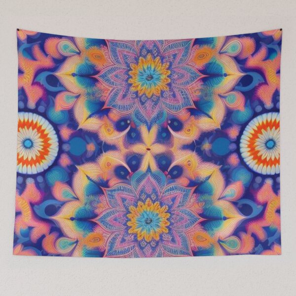 Item preview, pattern colorful mandala designed and sold by Only Good Vibes.