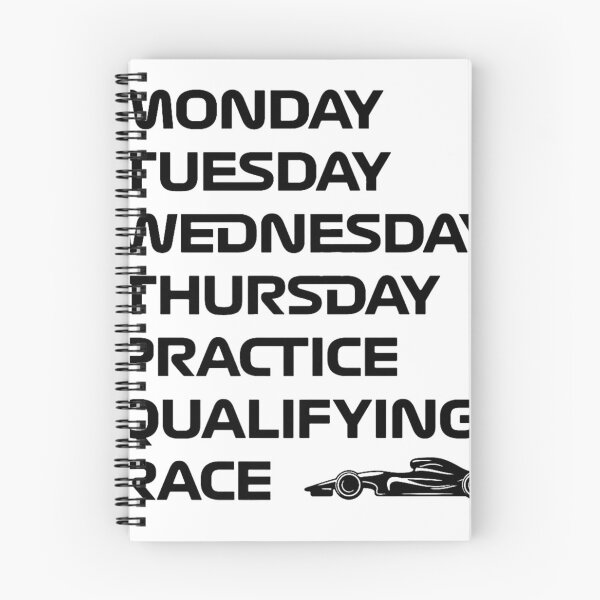 Item preview, monday tuesday wednesday thursday practice qualifying race day designed and sold by KeiraCaleyArt.