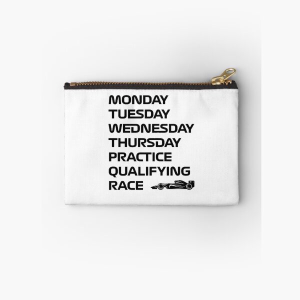Item preview, monday tuesday wednesday thursday practice qualifying race day designed and sold by KeiraCaleyArt.