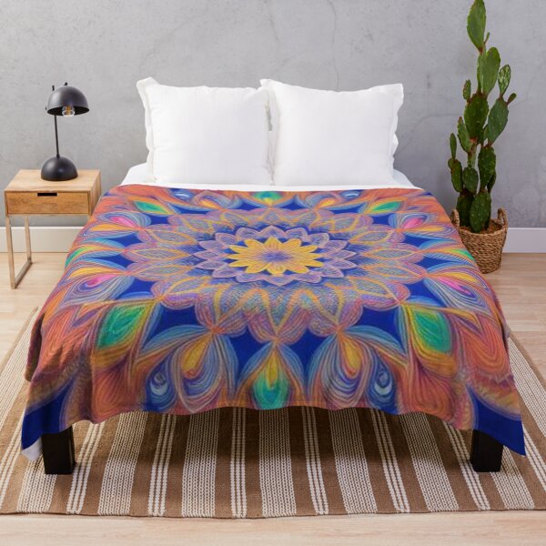 Item preview, pattern colorful mandala designed and sold by Only Good Vibes.