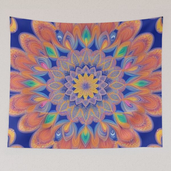 Item preview, pattern colorful mandala designed and sold by Only Good Vibes.