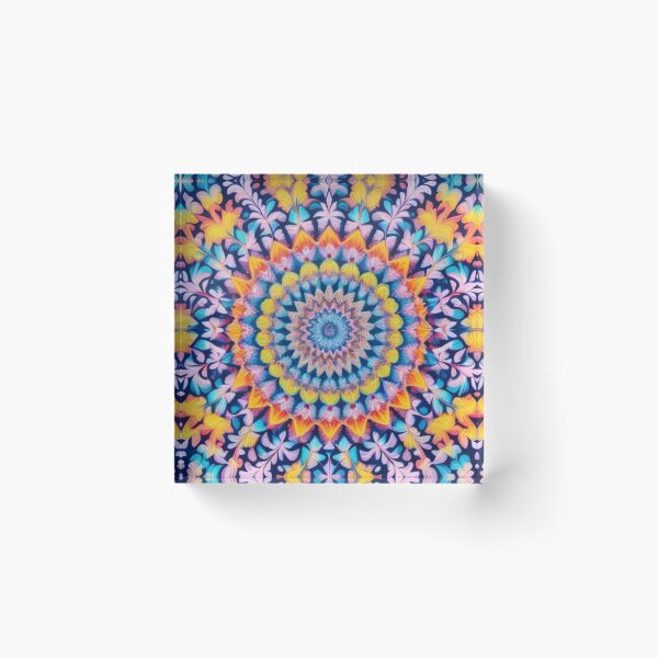 Item preview, pattern colorful mandala designed and sold by Only Good Vibes.