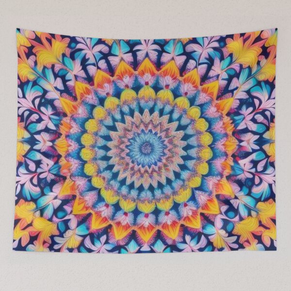 Item preview, pattern colorful mandala designed and sold by Only Good Vibes.