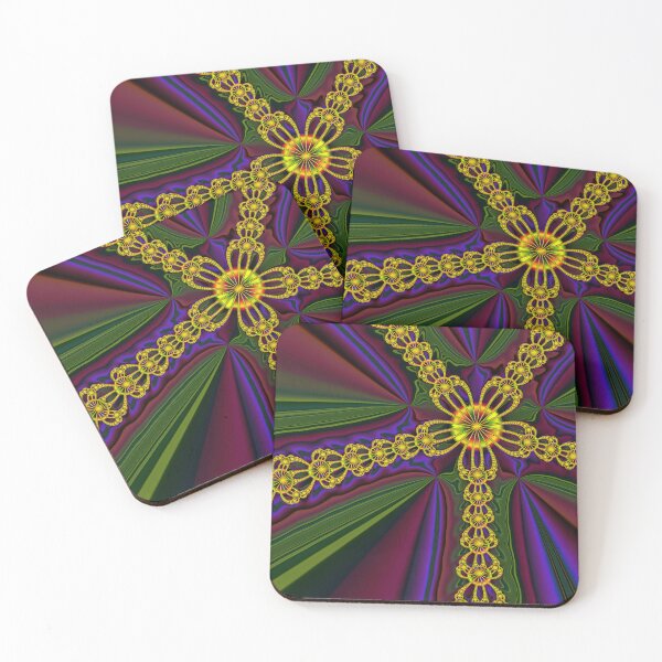 Item preview, Decorative geometric floralabstract designed and sold by pinkal.