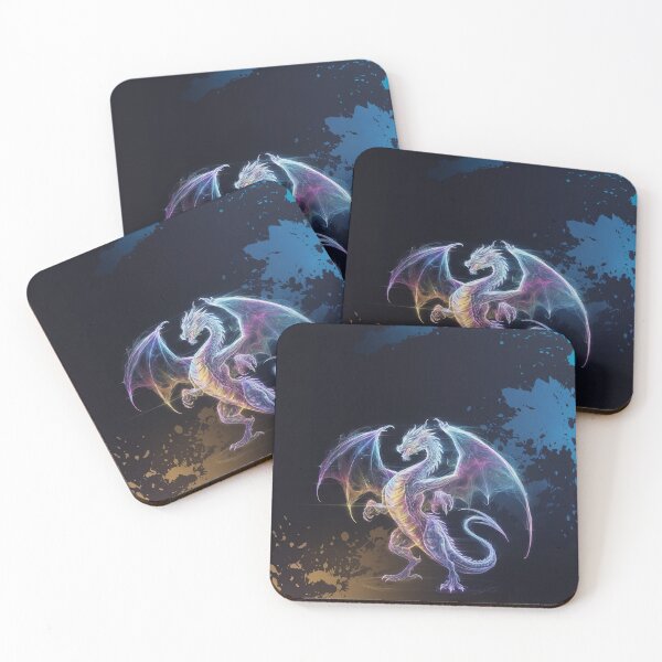 Item preview,   Ethereal Dragon of Energy and Colorful Particles designed and sold by AnimalAirtistry.
