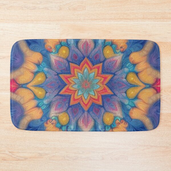 Item preview, pattern colorful mandala designed and sold by Only Good Vibes.