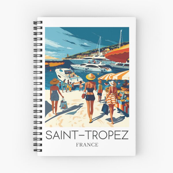 Item preview, A Pop Art Travel Print of Saint-Tropez - France  designed and sold by StudioRedKoala.