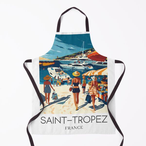 Item preview, A Pop Art Travel Print of Saint-Tropez - France  designed and sold by StudioRedKoala.