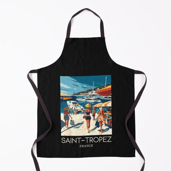 Item preview, A Pop Art Travel Print of Saint-Tropez - France  designed and sold by StudioRedKoala.