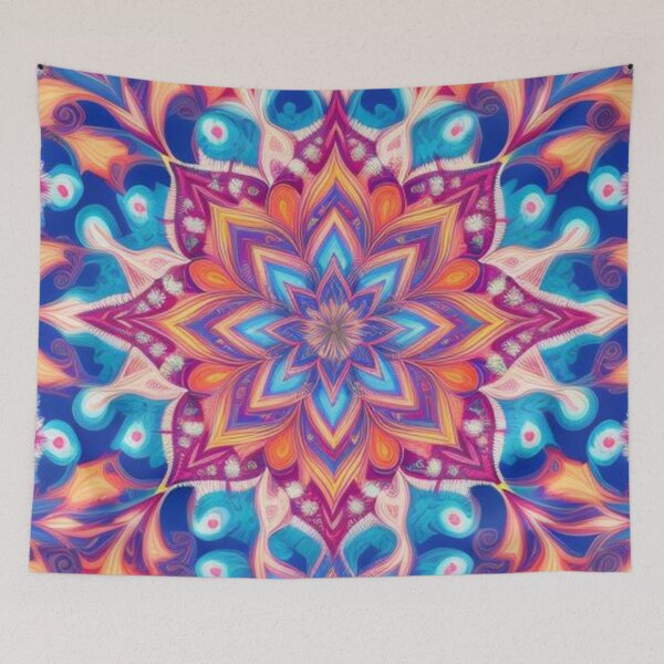 Item preview, pattern colorful mandala designed and sold by Only Good Vibes.